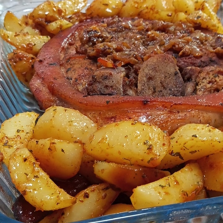 Photo of the Roast ham with potatoes – recipe of Roast ham with potatoes on DeliRec