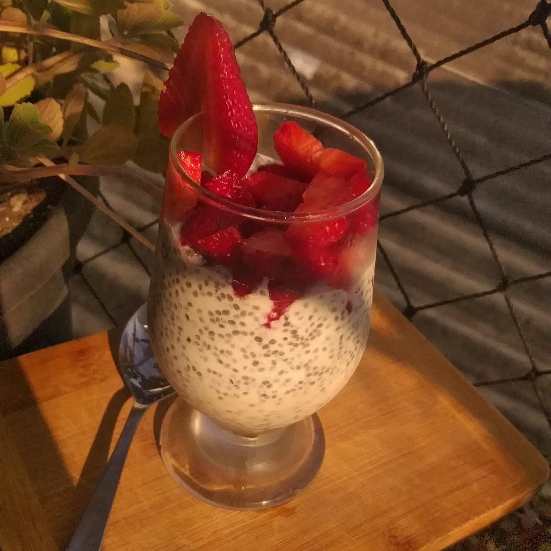 Photo of the Chia pudding with strawberry 🍓 – recipe of Chia pudding with strawberry 🍓 on DeliRec