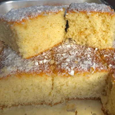 Recipe of Wheat cake with grated coconut syrup on the DeliRec recipe website