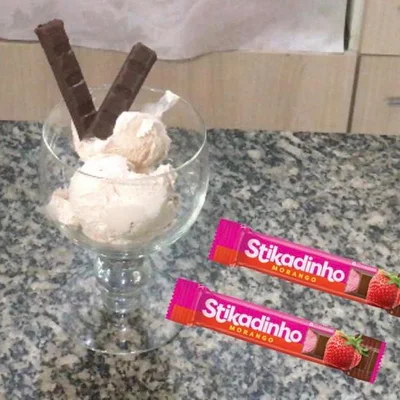 Recipe of Stikadinho chocolate ice cream on the DeliRec recipe website