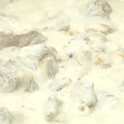 Recipe of Meat in white sauce on the DeliRec recipe website
