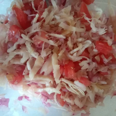 Recipe of mixed cabbage salad on the DeliRec recipe website