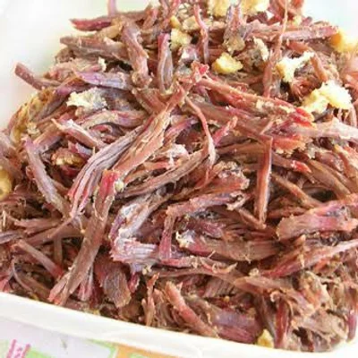 Recipe of Fried dried meat on the DeliRec recipe website