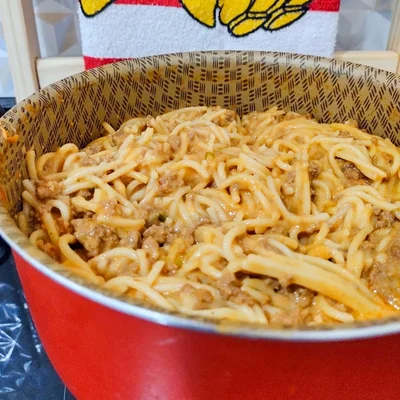 Recipe of bolognese pasta on the DeliRec recipe website