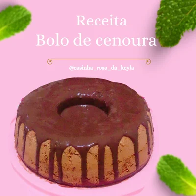 Receita de Bolo de cenoura com cobertura de chocolate  no site de receitas DeliRec