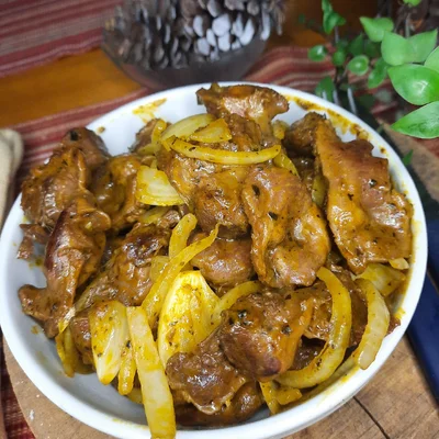 Recipe of Gizzard with caramelized onion on the DeliRec recipe website