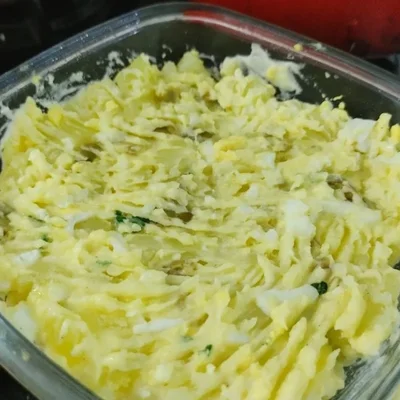 Recipe of Potato salad with egg on the DeliRec recipe website