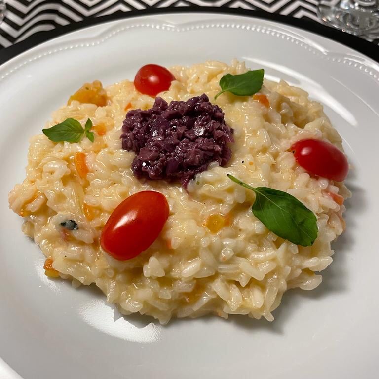Photo of the Cod risotto with olive pesto – recipe of Cod risotto with olive pesto on DeliRec