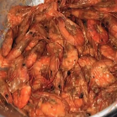 Recipe of Fried shrimp with water on the DeliRec recipe website