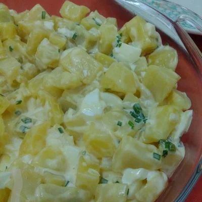 Recipe of Potato salad with homemade mayonnaise on the DeliRec recipe website