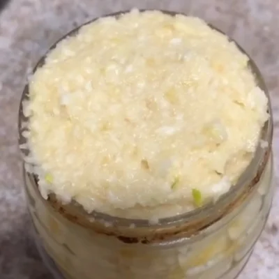 Recipe of homemade garlic paste on the DeliRec recipe website