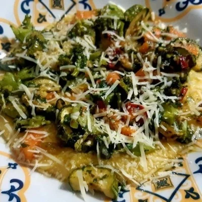 Recipe of Polenta with zucchini on the DeliRec recipe website
