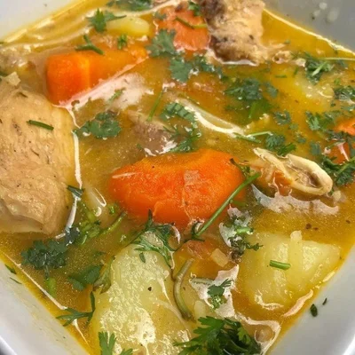 Recipe of chicken soup on the DeliRec recipe website