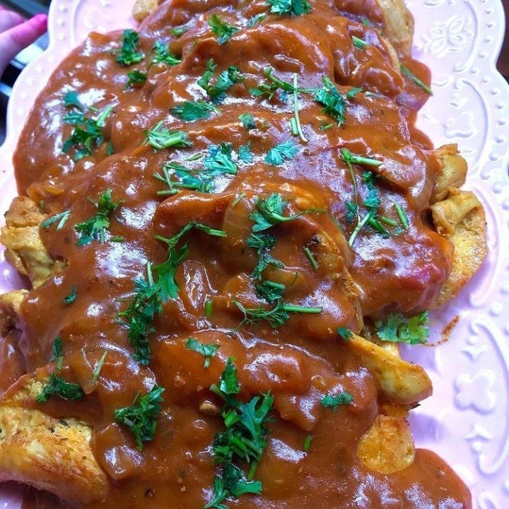 Photo of the chicken in red sauce with cheese – recipe of chicken in red sauce with cheese on DeliRec