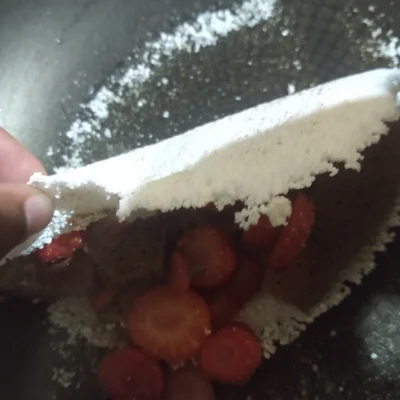 Recipe of Strawberry Tapioca with Chocolate on the DeliRec recipe website