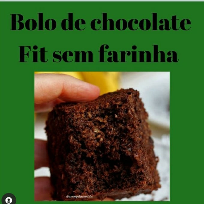 Foto da Bolo de chocolate Fit sem farinha  - receita de Bolo de chocolate Fit sem farinha  no DeliRec