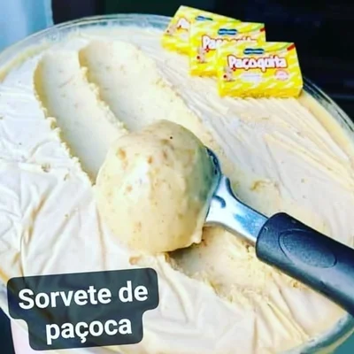 Recipe of Paçoca Ice Cream on the DeliRec recipe website