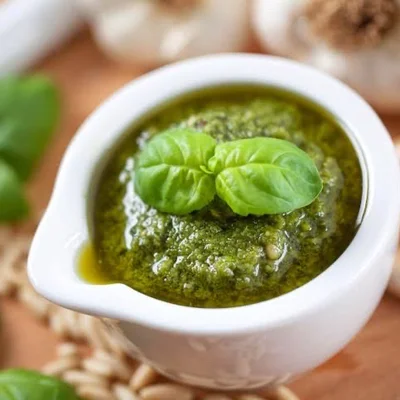 Recipe of Basil Pesto (Genovese) on the DeliRec recipe website