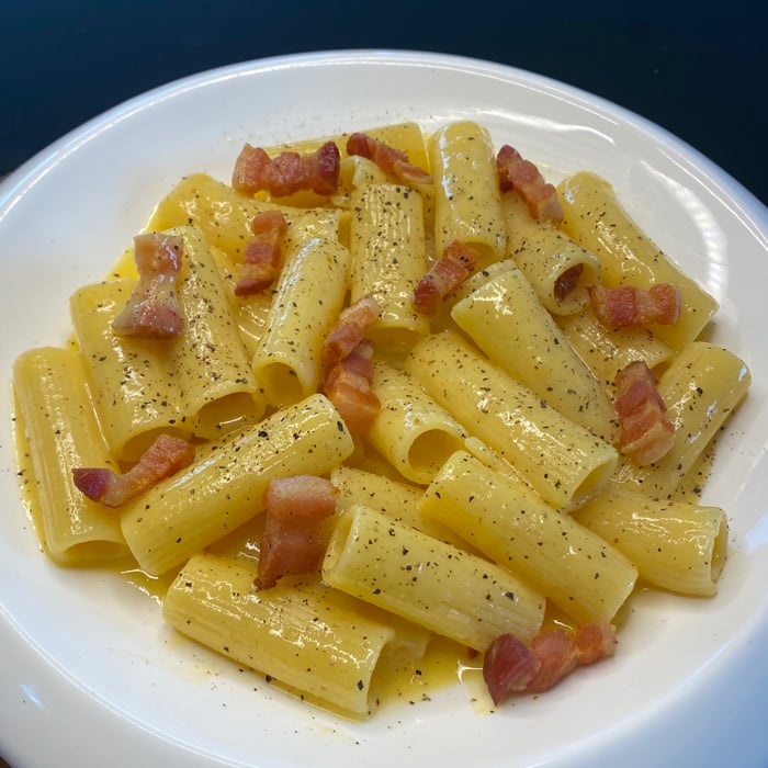 Photo of the Rigatoni Alla Carbonara – recipe of Rigatoni Alla Carbonara on DeliRec