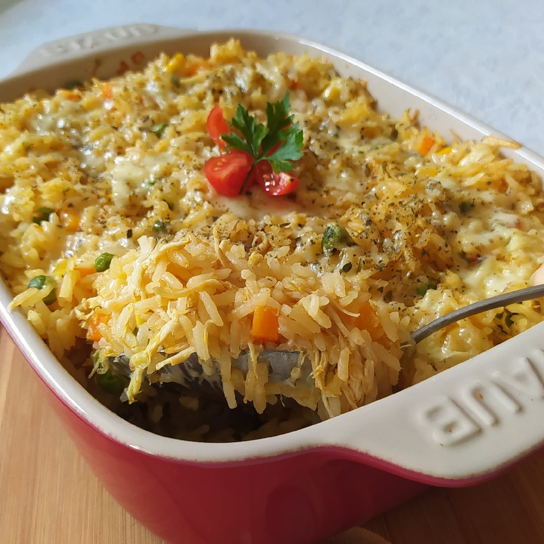 Photo of the Oven rice with chicken – recipe of Oven rice with chicken on DeliRec