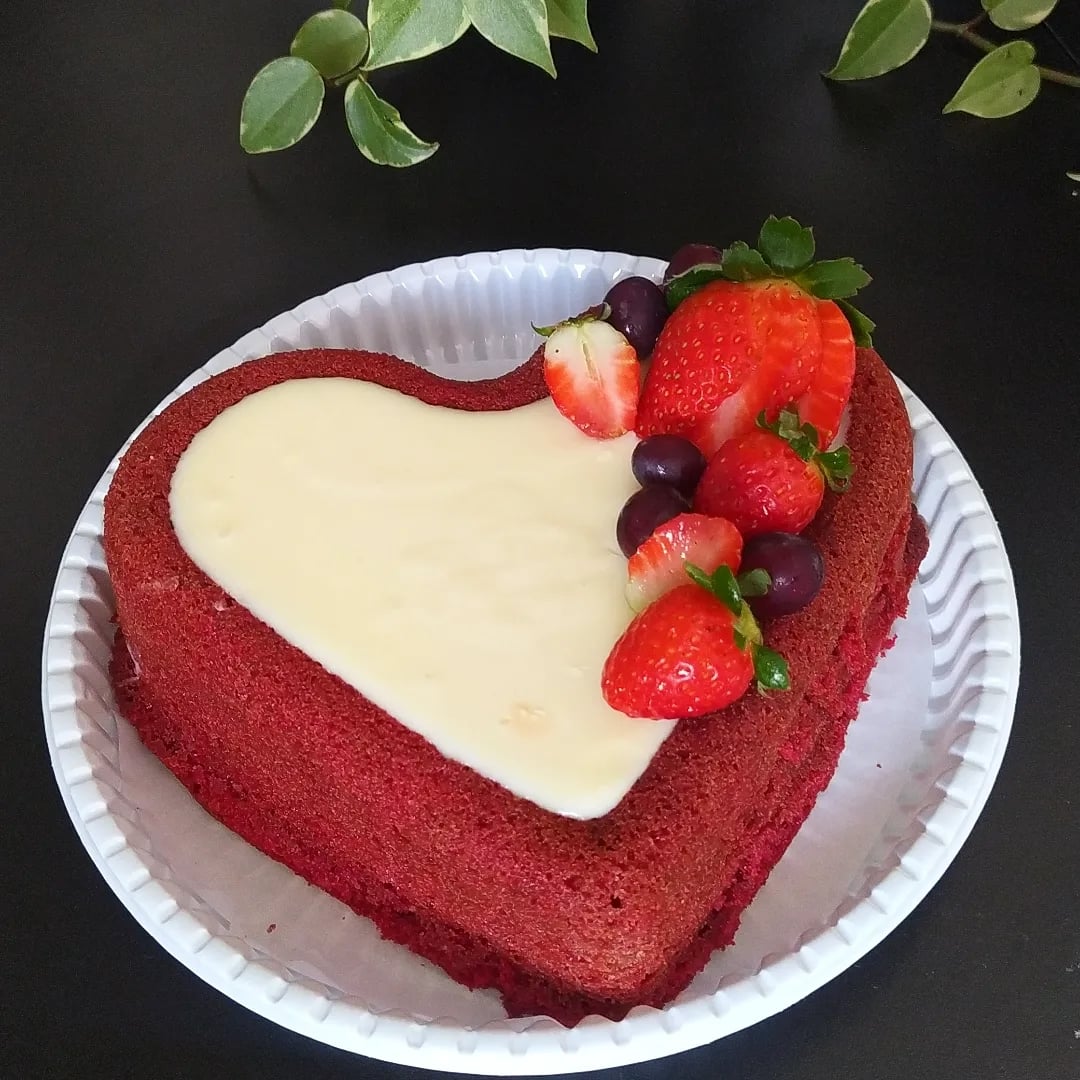 Photo of the Red Velvet Cake with Lemon Ganache – recipe of Red Velvet Cake with Lemon Ganache on DeliRec