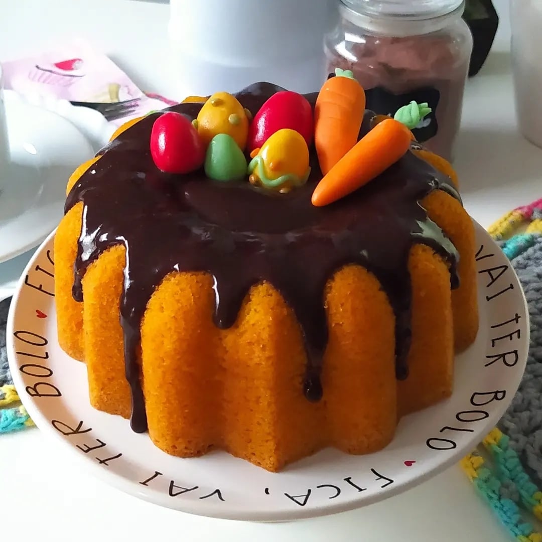 Photo of the Carrot Cake with Brigadeiro Syrup – recipe of Carrot Cake with Brigadeiro Syrup on DeliRec