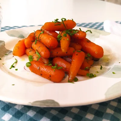 Receta de zanahorias caramelizadas en el sitio web de recetas de DeliRec