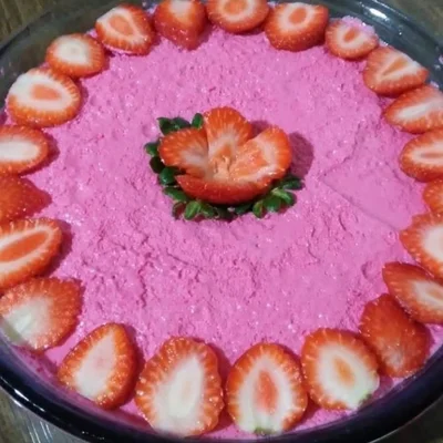 Recipe of Creamy Strawberry Mousse on the DeliRec recipe website