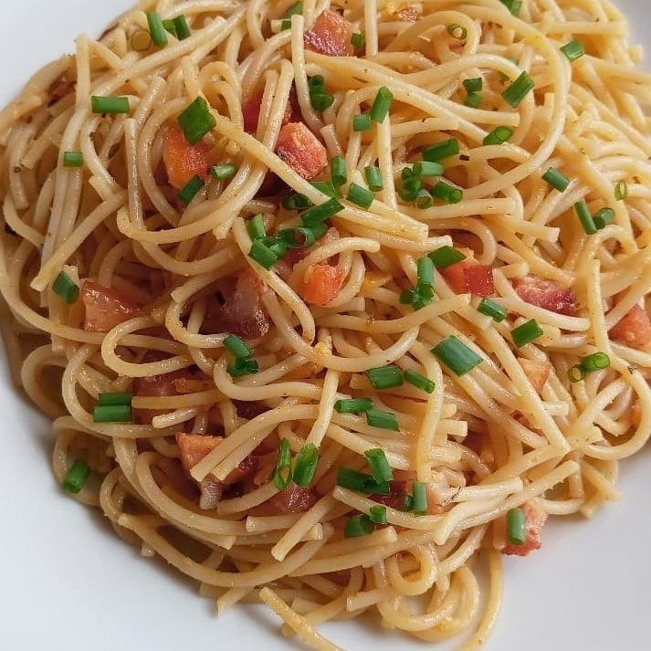 Photo of the noodles with bacon – recipe of noodles with bacon on DeliRec