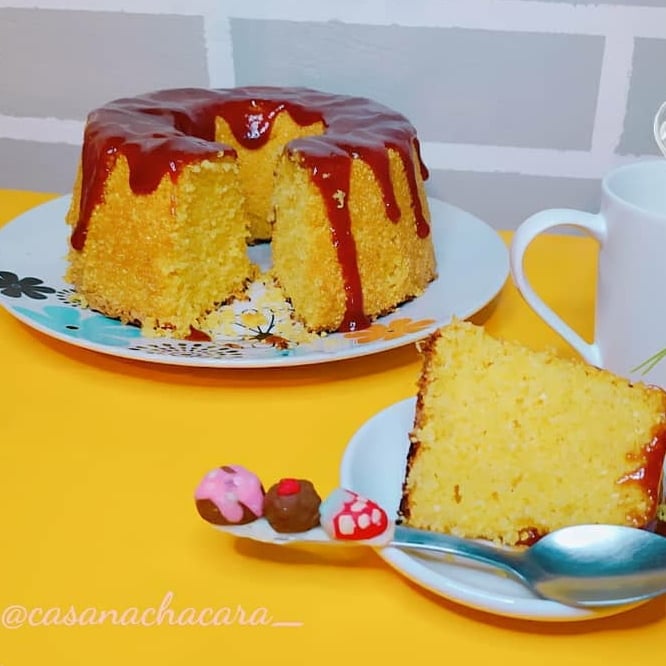 Photo of the Corn cake with guava frosting – recipe of Corn cake with guava frosting on DeliRec