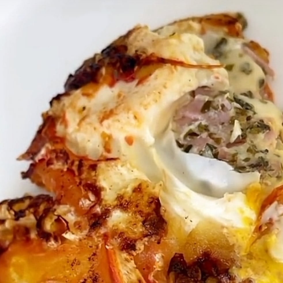 Foto da Omelete de queijo, ovo e presunto caseiro - receita de Omelete de queijo, ovo e presunto caseiro no DeliRec