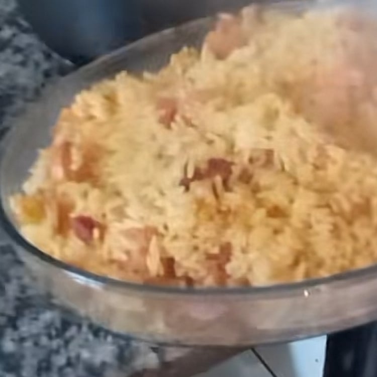 Photo of the Rice with cooked and seasoned sausage – recipe of Rice with cooked and seasoned sausage on DeliRec