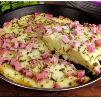 Recipe of Ham and cheese pie on the DeliRec recipe website