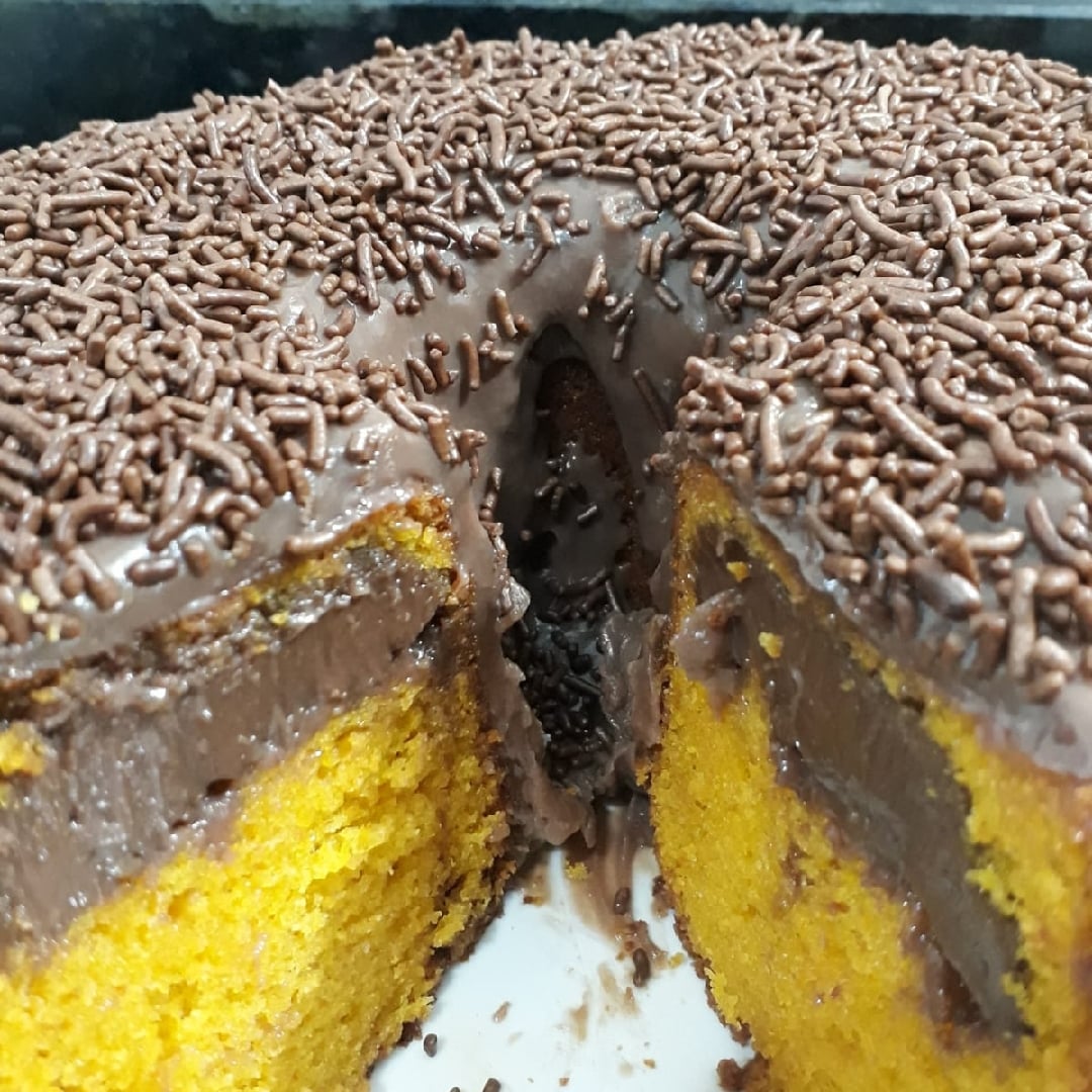 Photo of the Carrot Cake With Brigadeiro – recipe of Carrot Cake With Brigadeiro on DeliRec