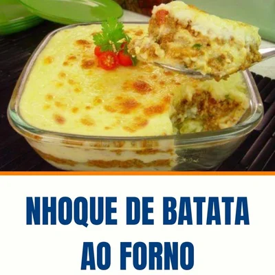 Receita de NHOQUE DE BATATA AO FORNO  no site de receitas DeliRec