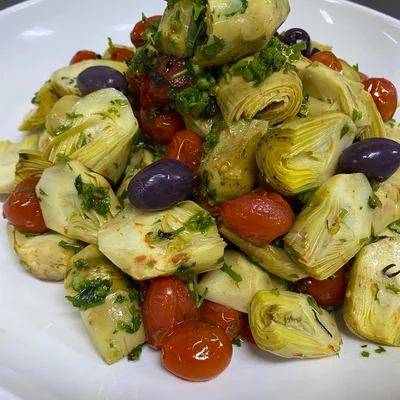 Recipe of artichoke salad on the DeliRec recipe website