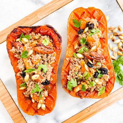 Recipe of Pumpkin with quinoa and caramelized nuts on the DeliRec recipe website