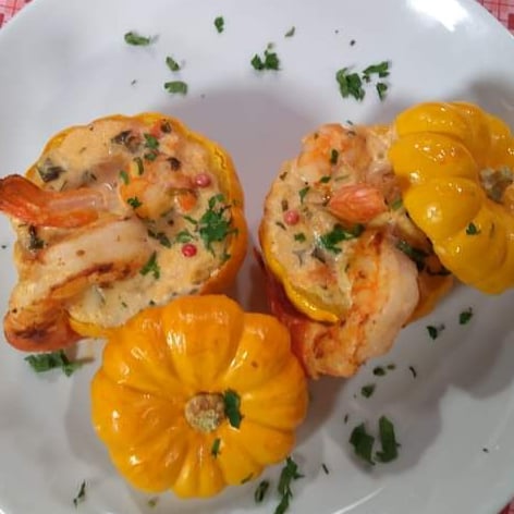 Photo of the Mini pumpkin pumpkin with shrimp – recipe of Mini pumpkin pumpkin with shrimp on DeliRec