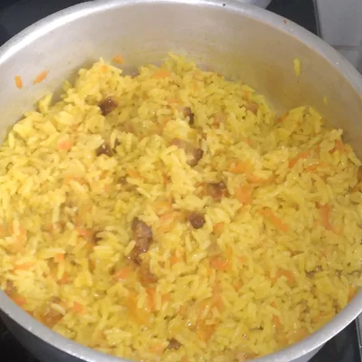 Recipe of Rice with Bacon and Saffron on the DeliRec recipe website