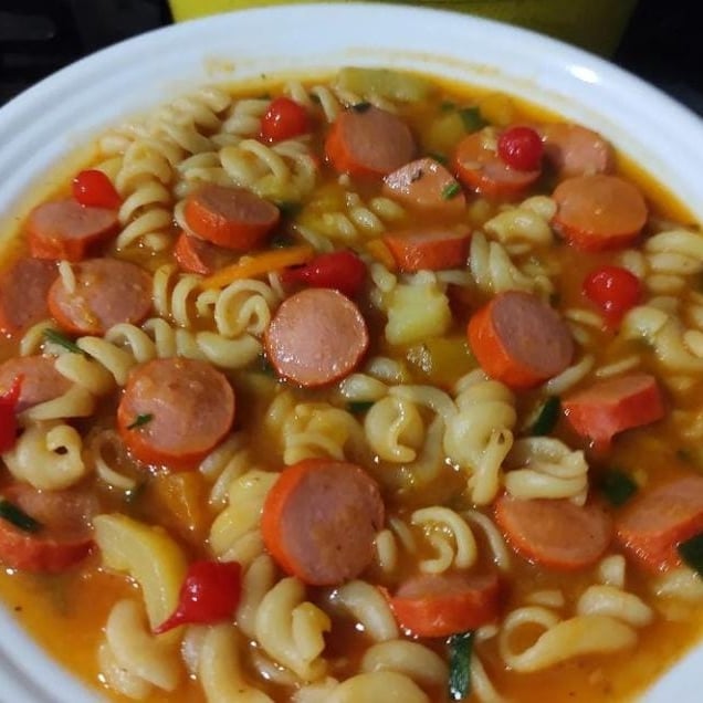 Photo of the Vegetable soup with sausage. – recipe of Vegetable soup with sausage. on DeliRec