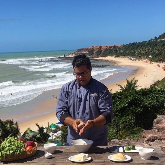 Photo of the Crab burger with coalho cheese and caramelized mango - Recipe created in a kite in Rio Grande do Norte – recipe of Crab burger with coalho cheese and caramelized mango - Recipe created in a kite in Rio Grande do Norte on DeliRec