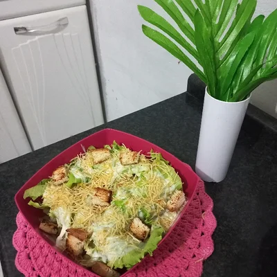 Recipe of Simple Caesar Salad on the DeliRec recipe website