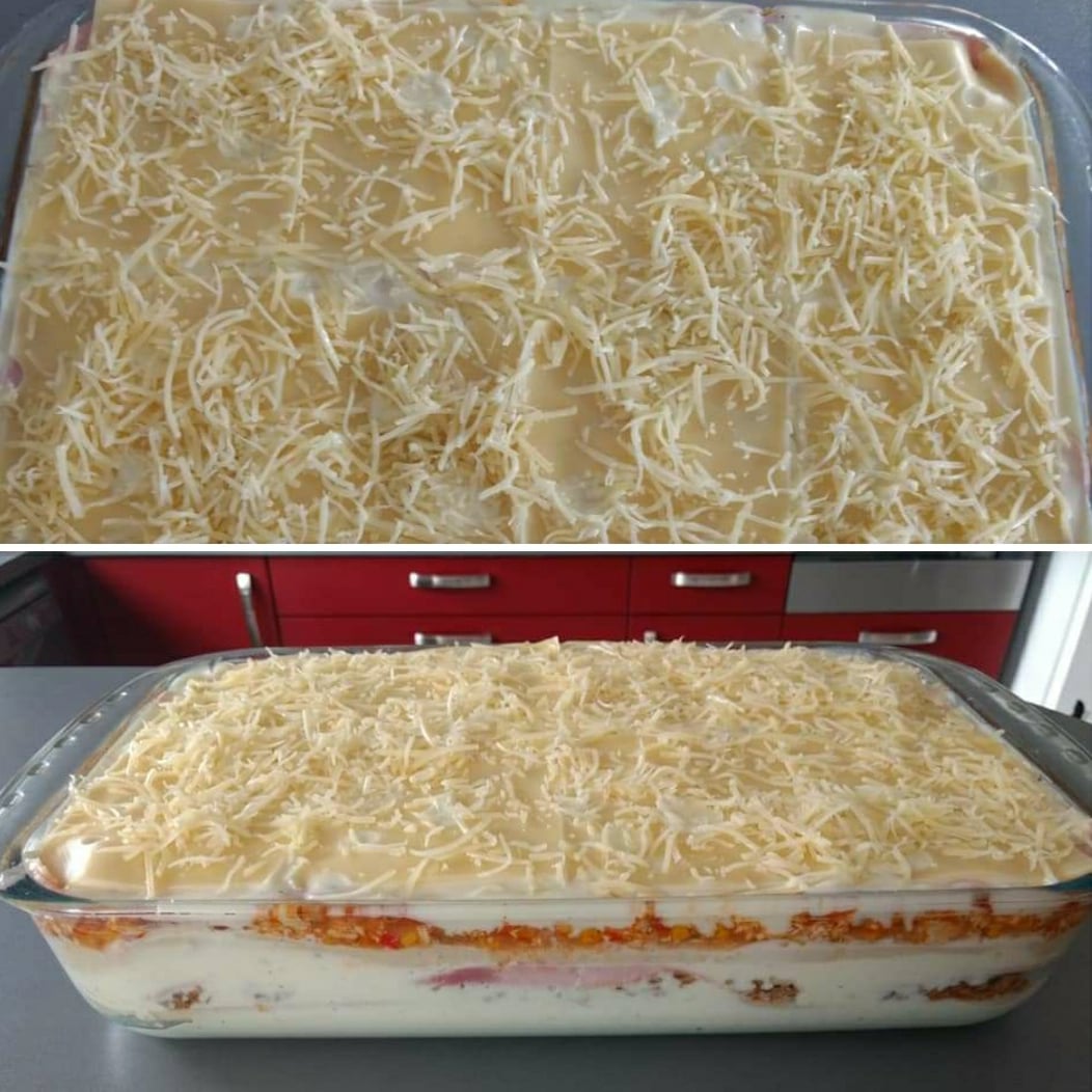 Foto da Lasanha de presunto e queijo  - receita de Lasanha de presunto e queijo  no DeliRec