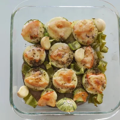 Recipe of Zucchini with tomato and cheese on the DeliRec recipe website