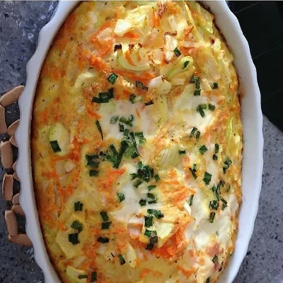 Recipe of Baked Omelet with Zucchini on the DeliRec recipe website