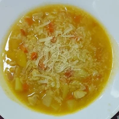 Recipe of chicken soup on the DeliRec recipe website