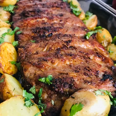 Recipe of Roasted pork ribs on the DeliRec recipe website