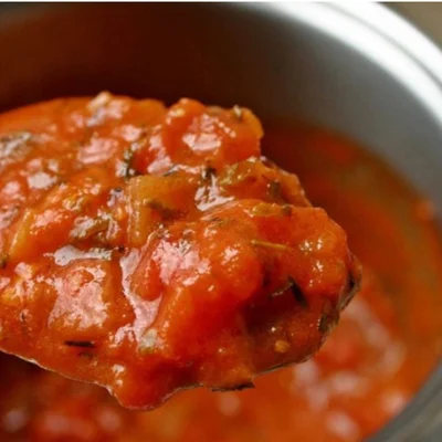 Recipe of chunky tomato sauce on the DeliRec recipe website