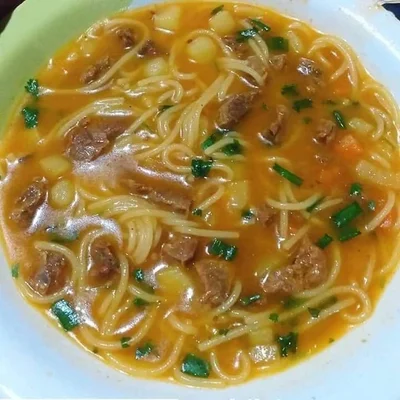 Recipe of Vegetable Soup With Pasta on the DeliRec recipe website