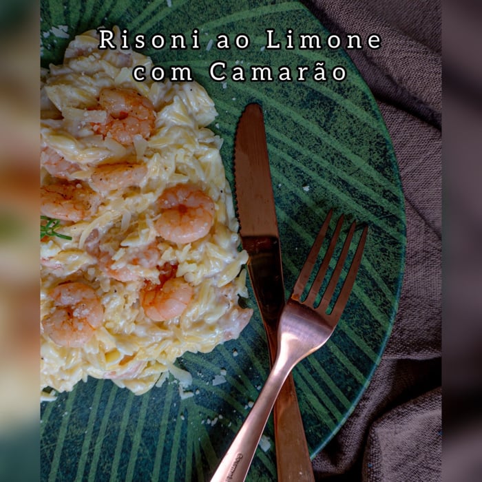 Foto da Risoni ao limone com camarão - receita de Risoni ao limone com camarão no DeliRec
